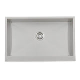 RCS 32-Inch Outdoor Farm House Stainless Steel Sink With Hold and Cold Faucet - RSNK3A