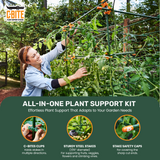 The Maker Kit  - Plant Support System - With or Without 5' upright garden stakes