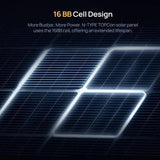 BougeRV 16BB N-Type 200 Watt Bifacial Solar Panel