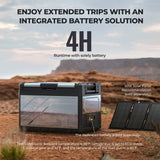 BougeRV ROVER2000 Semi-Solid Portable Power Station with ROCKY Metal Fridge