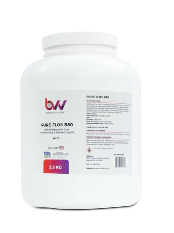 Pure-Flo® B80 Natural Bentonite for Bleaching & Decolorizing Edible Oils *FDA-GRAS - 2.5KG