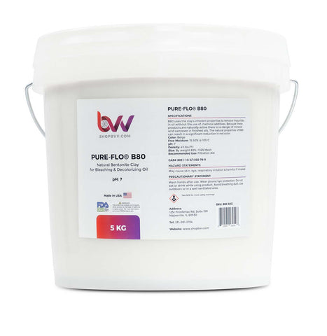 Pure-Flo® B80 Natural Bentonite for Bleaching & Decolorizing Edible Oils *FDA-GRAS - 5KG
