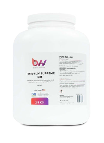 Pure-Flo® B81 Supreme Activated Bleaching & Decolorizing Bentonite for Edible Oils *FDA-GRAS (Compares to T-5™) - 2.5KG