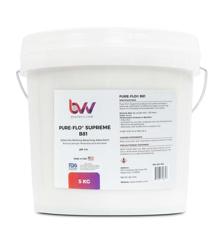 Pure-Flo® B81 Supreme Activated Bleaching & Decolorizing Bentonite for Edible Oils *FDA-GRAS (Compares to T-5™) - 5KG