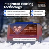 Battle Born 100Ah 12V Smart Heated LiFePO4 Deep Cycle Battery Kit