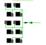 ALIEN EasyFeed 10 Pot 5 Row Kit