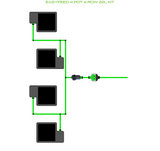 ALIEN EasyFeed 4 Pot 4 Row Kit