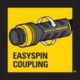 Stanley 100 ft x 5/8" Fabric Hose w/Swivel Coupling BDS90131
