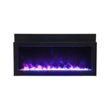 Amantii Panorama Extra Slim 50 Inch Smart Indoor or Outdoor Linear Electric Fireplace