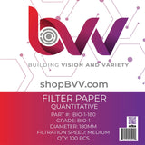 Ashless Filter Papers - 180MM - Quantitative