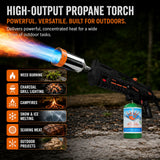 Flame King BlazeTac FK2000 Propane Torch Gun Weed Burner, Trigger Ignition