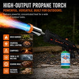 Flame King BlazeTac Propane Torch Gun Weed Burner with Trigger Ignition