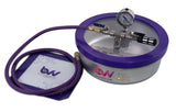 BVV 1 Gallon Flat Stainless Steel Vacuum Chamber and Vacuum Pump Kit