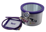 BVV 2 Gallon Aluminum Side Mount Vacuum Chamber and Vacuum Pump Kit