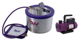 BVV 2 Gallon Aluminum Vacuum Chamber and Vacuum Pump Kit
