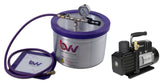 BVV 2 Gallon Aluminum Vacuum Chamber and Vacuum Pump Kit