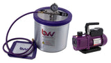 BVV 3 Gallon Aluminum Vacuum Chamber and Vacuum Pump Kit
