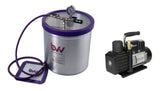 BVV 5 Gallon Aluminum Vacuum Chamber and Vacuum Pump Kit