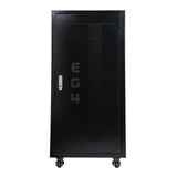 EG4 Enclosed 6 Slot Battery Rack [Pre-Assembled] | Wheels Included | Bus Bar Covers | Welded (Grey)