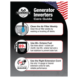 5500 Watt Inverter Generator Super Quiet Portable Gas Power Professional Use