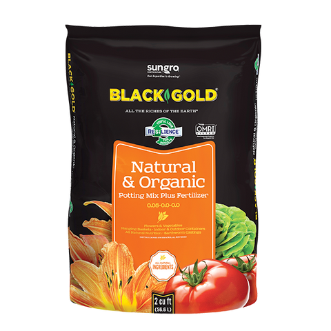 Black Gold Natural & Organic Potting Mix - 2 CFT Bag