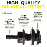 8mm BULKHEAD / Through-Hull Tank Connector - 2 Pack