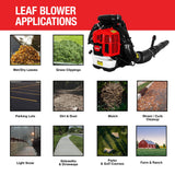 Cardinal 79.9cc Backpack Leaf Blower 920 CFM 206 MPH Gas Powered Professional Lawn Care Landscaping Yard Cleanup
