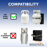 Flame King T-Racks 5lb Propane Tank Mounting Brackets Strap Campervan Overland Vehicles