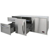 Cal Flame 52 Inch Door & Drawers Complete Utility Storage Set - BBQ07909