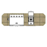 Cal Flame Atlantic Q 8 Ft. BBQ Grill Island - BBK801