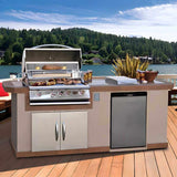 Cal Flame Atlantic Q 8 Ft. BBQ Grill Island - BBK801