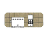 Cal Flame Bel Air Q 8 Ft. BBQ Grill Island - BBK810