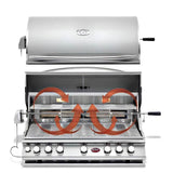 Cal Flame Convection 32 Inch 4 Burner Built In Grill