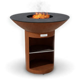 Arteflame Classic 40″ — Storage Base Flat-Top Grill & Fire Bowl (CORTEN Steel)