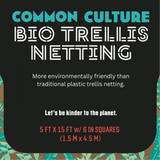 Common Culture Bio Trellis Netting Bulk Roll 5 ft x 15 ft w/ 6in Squares