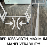 Trellis Slayer 9000 Trellis Mover by Common Culture - White Powder Coated w/ 6" Rubber Casters - 4 Rolls Capacity