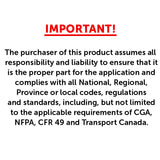 Flame King 100lb OPD Valve For Hog or Horizontal Propane Cylinder