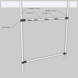 DIY Garden Tool Organizer Kit – For 1 ⅜" Fence Rail Pipe