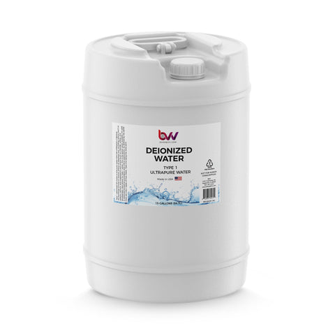 BVV Deionized Water (DI) - Ultrapure Water - Type 1
 - 15 Gallons