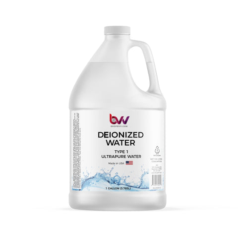 BVV Deionized Water (DI) - Ultrapure Water - Type 1
 - 1 Gallon