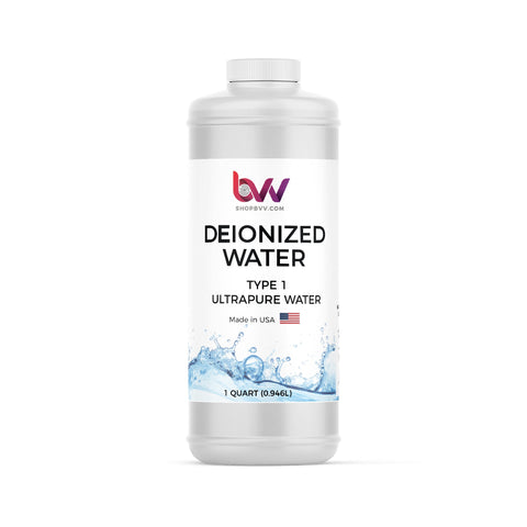 BVV Deionized Water (DI) - Ultrapure Water - Type 1
 - 1 Quart