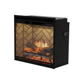 Dimplex Revillusion 24" Built-in Electric Firebox With Herringbone Backer