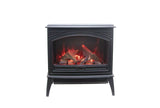 Amantii E70-NA Lynwood Series - 70 cm Freestand Electric Stove Featuring a Cast Iron Frame and a 10 Piece Birch Log Set