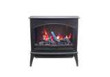 Amantii E70-NA Lynwood Series - 70 cm Freestand Electric Stove Featuring a Cast Iron Frame and a 10 Piece Birch Log Set