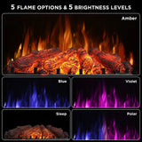 (Open Box) Eternal Flame EF26-PB Smart Electric Fireplace Logs, WiFi Enabled