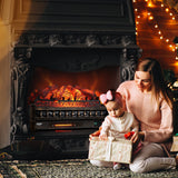 (Open Box) Eternal Flame EF26-PB Smart Electric Fireplace Logs, WiFi Enabled