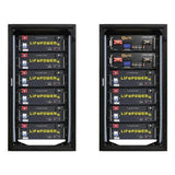 EG4 Enclosed 6 Slot Battery Rack [Pre-Assembled] | Wheels Included | Bus Bar Covers | Welded (Grey)