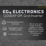 EG4 12,000XP Off-Grid Inverter V2 48V Split Phase | 24kW PV Input 12kW Power Output