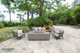 Elementi Andes Fire Table - Light Gray