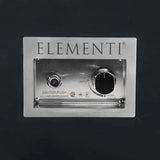 Elementi Plus Sofia 40" Marble Porcelain Fire Table - Bulgaria Black